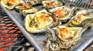 Grilled Oysters with Chilau Parmesan and Butter